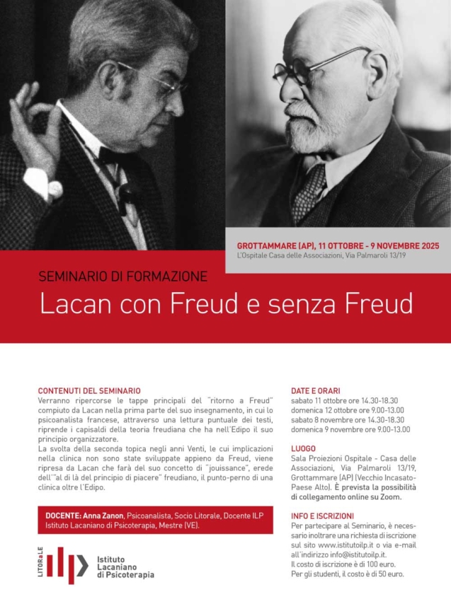 ilp-istituto-lacaniano-psicoterapia-seminario-anna-zanon-lacan-con-freud-e-senza-freud
